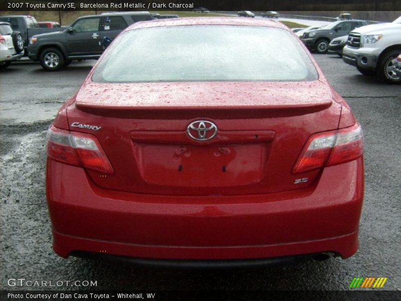 Barcelona Red Metallic / Dark Charcoal 2007 Toyota Camry SE