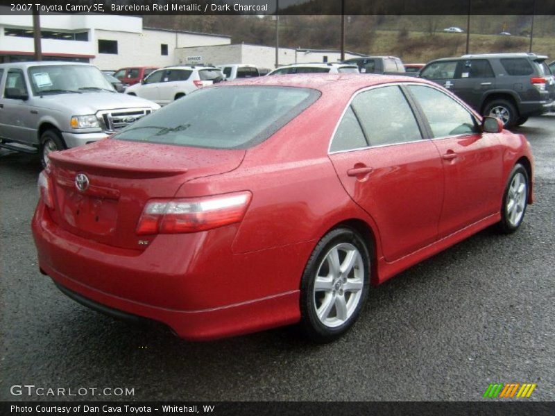Barcelona Red Metallic / Dark Charcoal 2007 Toyota Camry SE
