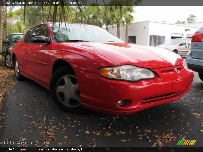 Bright Red / Ebony 2002 Chevrolet Monte Carlo SS