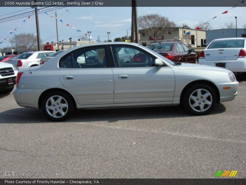 Sterling Silver / Gray 2006 Hyundai Elantra GLS Sedan