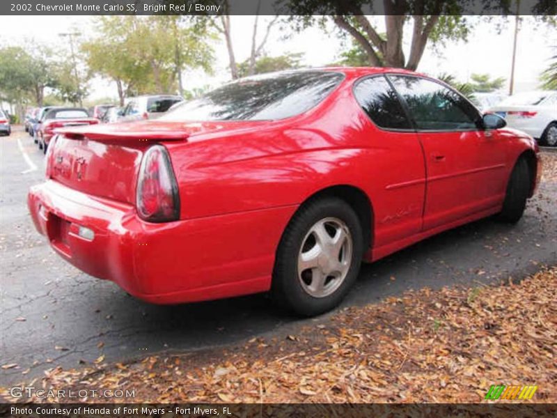 Bright Red / Ebony 2002 Chevrolet Monte Carlo SS