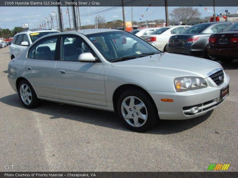 Sterling Silver / Gray 2006 Hyundai Elantra GLS Sedan