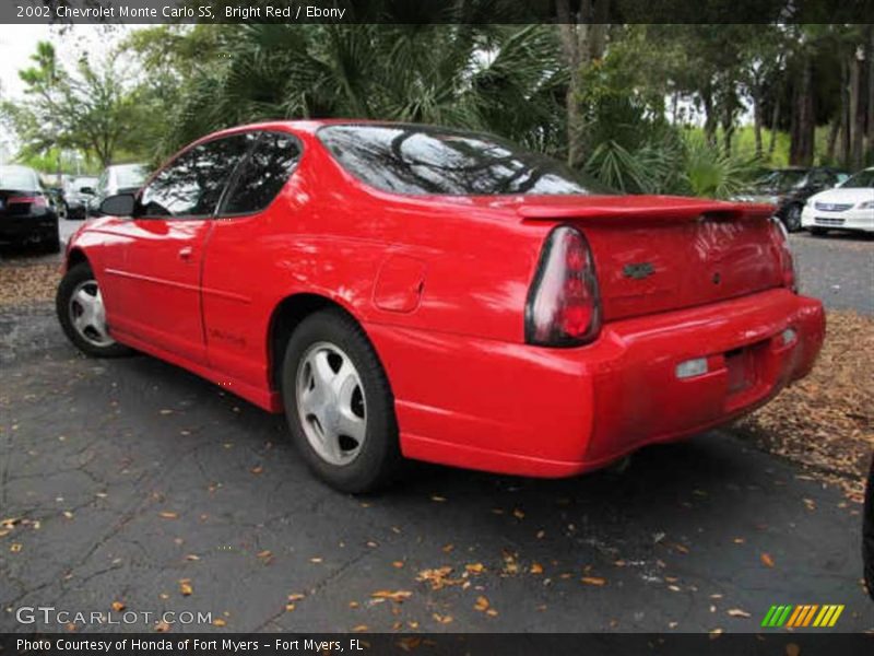 Bright Red / Ebony 2002 Chevrolet Monte Carlo SS