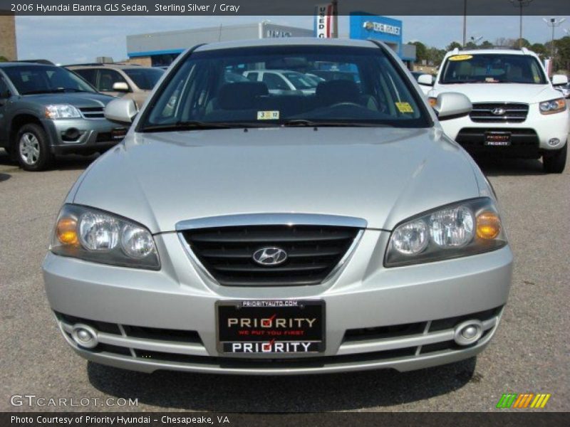 Sterling Silver / Gray 2006 Hyundai Elantra GLS Sedan