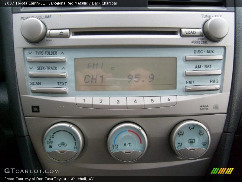 Barcelona Red Metallic / Dark Charcoal 2007 Toyota Camry SE