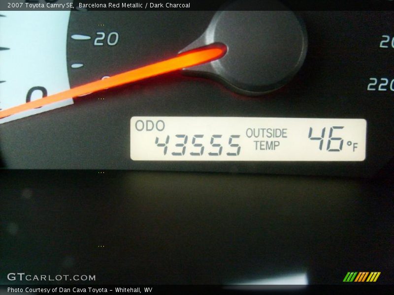 Barcelona Red Metallic / Dark Charcoal 2007 Toyota Camry SE