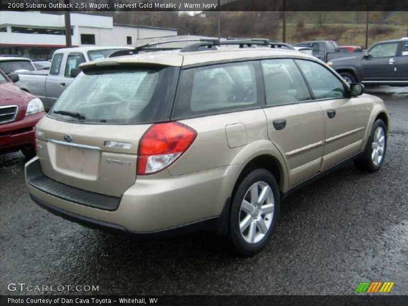 Harvest Gold Metallic / Warm Ivory 2008 Subaru Outback 2.5i Wagon