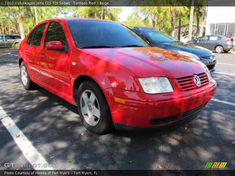 Tornado Red / Beige 2002 Volkswagen Jetta GLS TDI Sedan