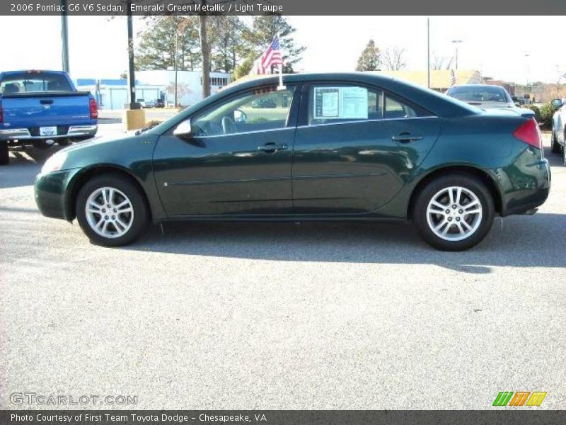 Emerald Green Metallic / Light Taupe 2006 Pontiac G6 V6 Sedan