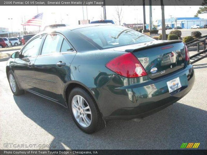 Emerald Green Metallic / Light Taupe 2006 Pontiac G6 V6 Sedan