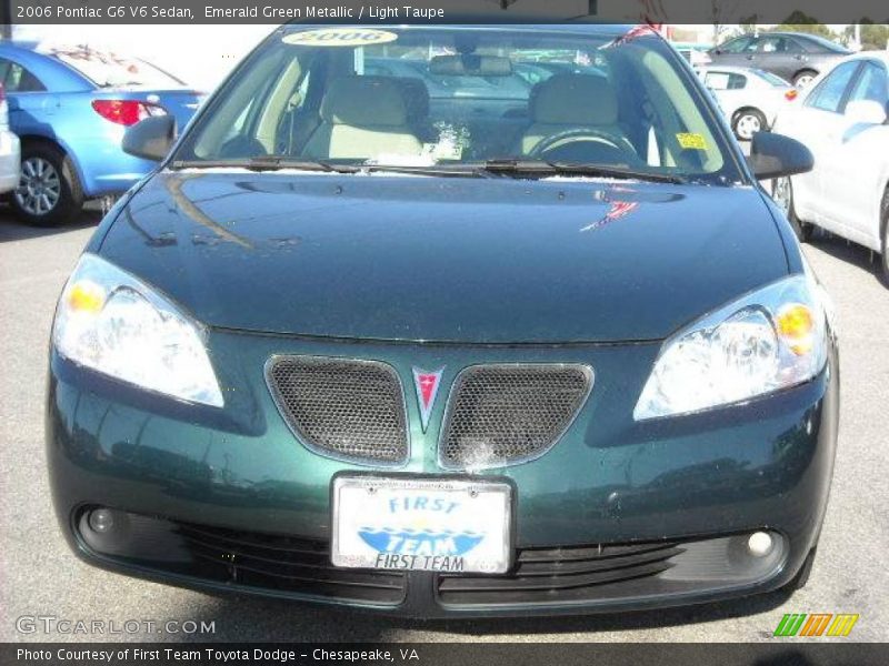 Emerald Green Metallic / Light Taupe 2006 Pontiac G6 V6 Sedan
