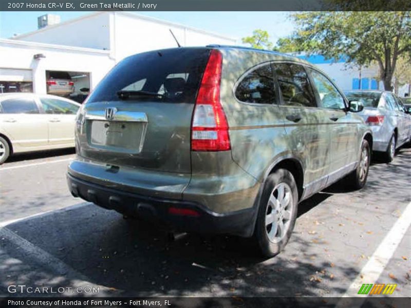 Green Tea Metallic / Ivory 2007 Honda CR-V EX