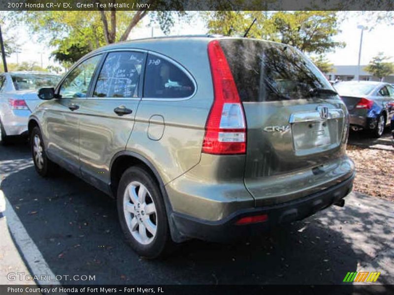 Green Tea Metallic / Ivory 2007 Honda CR-V EX