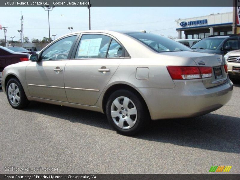 Golden Beige / Beige 2008 Hyundai Sonata GLS