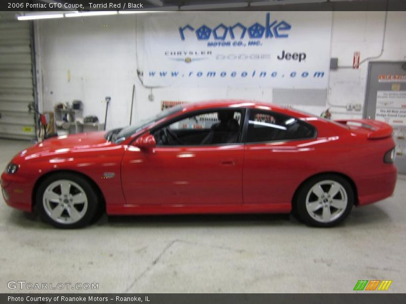 Torrid Red / Black 2006 Pontiac GTO Coupe