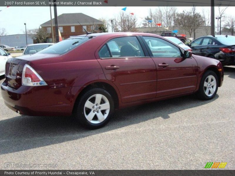 Merlot Metallic / Charcoal Black 2007 Ford Fusion SE V6