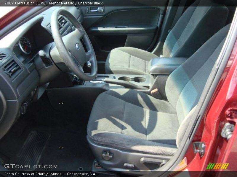 Merlot Metallic / Charcoal Black 2007 Ford Fusion SE V6