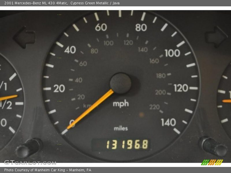 Cypress Green Metallic / Java 2001 Mercedes-Benz ML 430 4Matic