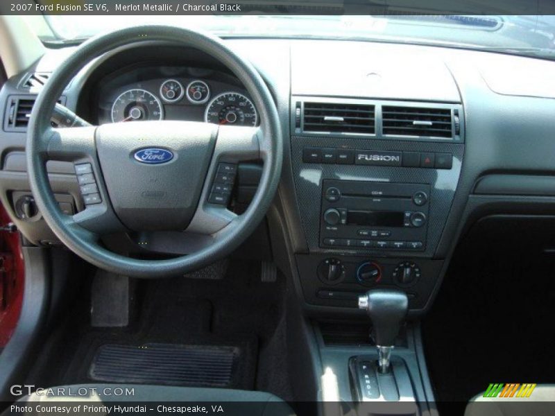 Merlot Metallic / Charcoal Black 2007 Ford Fusion SE V6