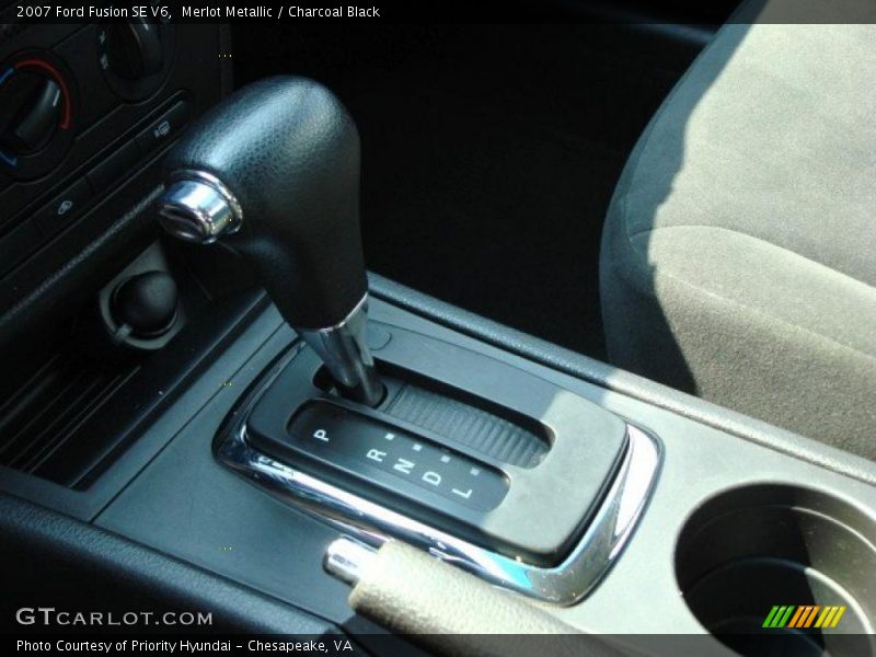 Merlot Metallic / Charcoal Black 2007 Ford Fusion SE V6