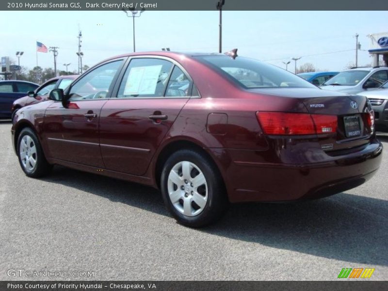 Dark Cherry Red / Camel 2010 Hyundai Sonata GLS