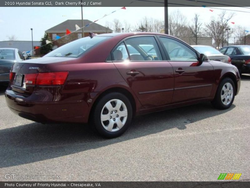 Dark Cherry Red / Camel 2010 Hyundai Sonata GLS