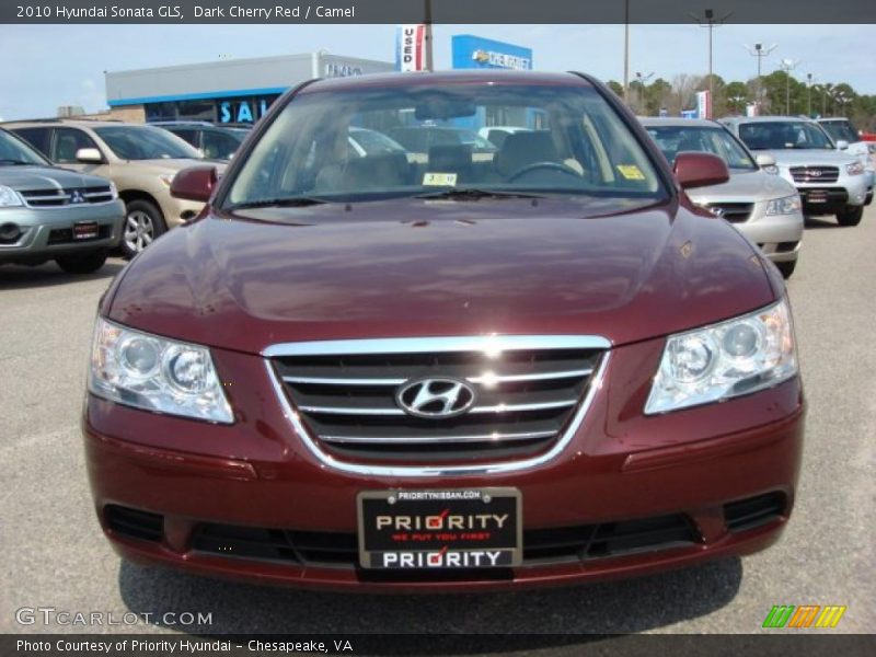 Dark Cherry Red / Camel 2010 Hyundai Sonata GLS