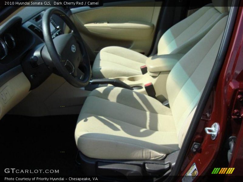 Dark Cherry Red / Camel 2010 Hyundai Sonata GLS