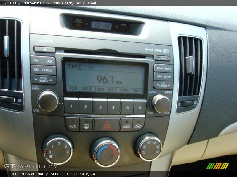 Dark Cherry Red / Camel 2010 Hyundai Sonata GLS