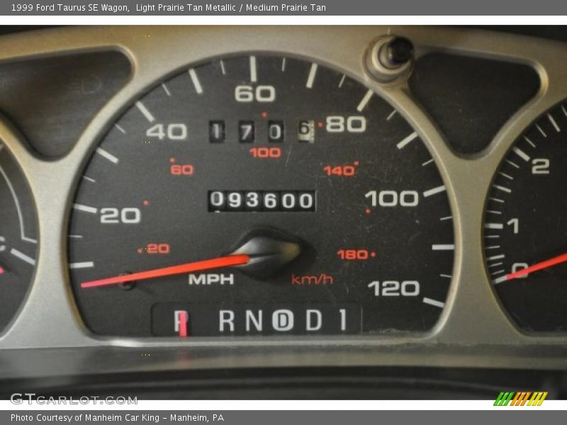 Light Prairie Tan Metallic / Medium Prairie Tan 1999 Ford Taurus SE Wagon