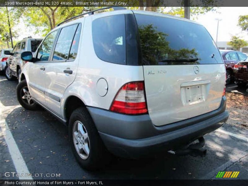 Brilliant Silver Metallic / Grey 1998 Mercedes-Benz ML 320 4Matic