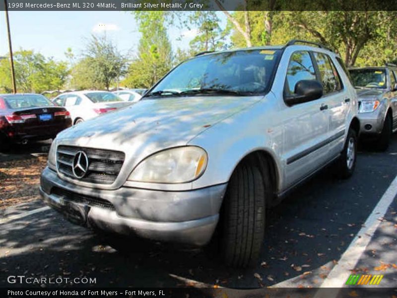 Brilliant Silver Metallic / Grey 1998 Mercedes-Benz ML 320 4Matic