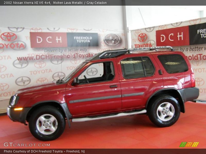 Molten Lava Metallic / Gray Celadon 2002 Nissan Xterra XE V6 4x4