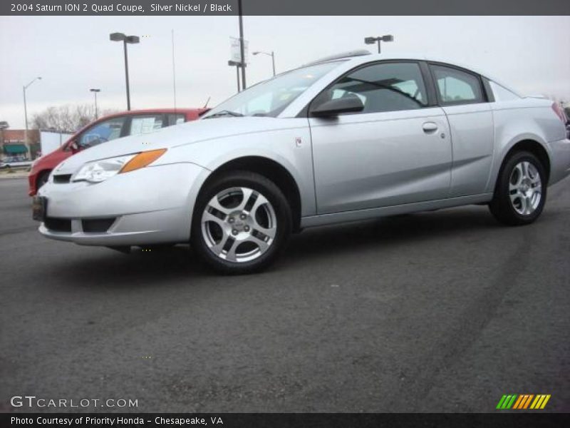 Silver Nickel / Black 2004 Saturn ION 2 Quad Coupe
