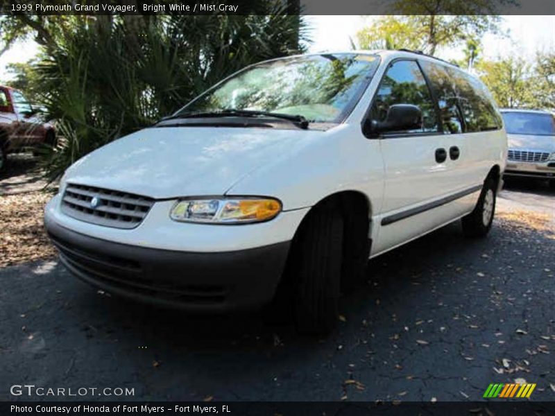 Bright White / Mist Gray 1999 Plymouth Grand Voyager