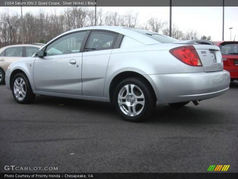 Silver Nickel / Black 2004 Saturn ION 2 Quad Coupe