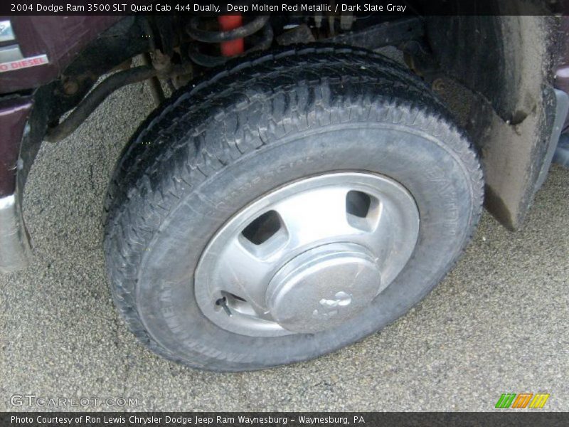 Deep Molten Red Metallic / Dark Slate Gray 2004 Dodge Ram 3500 SLT Quad Cab 4x4 Dually