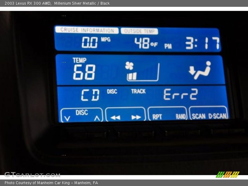 Millenium Silver Metallic / Black 2003 Lexus RX 300 AWD