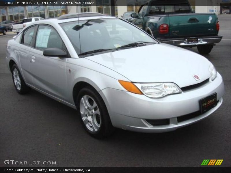 Silver Nickel / Black 2004 Saturn ION 2 Quad Coupe