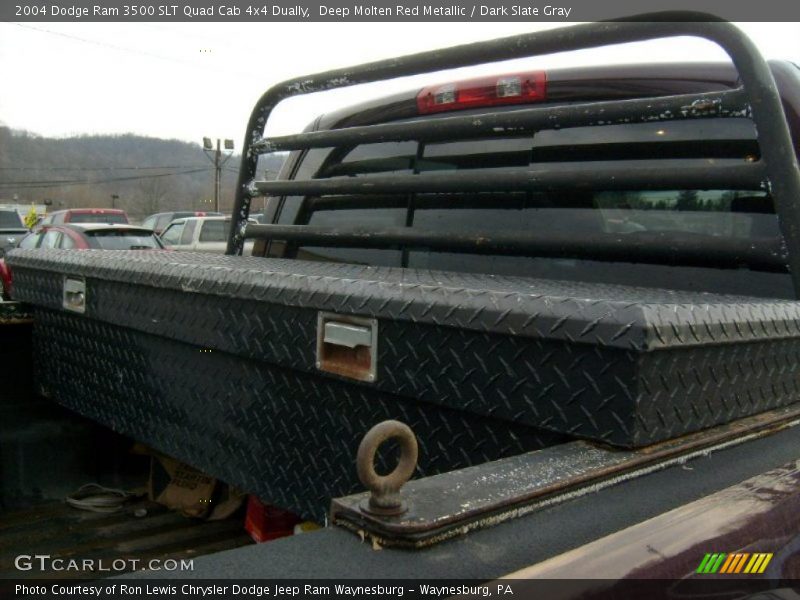 Deep Molten Red Metallic / Dark Slate Gray 2004 Dodge Ram 3500 SLT Quad Cab 4x4 Dually