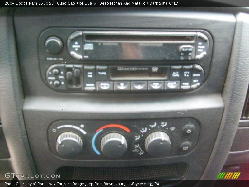 Deep Molten Red Metallic / Dark Slate Gray 2004 Dodge Ram 3500 SLT Quad Cab 4x4 Dually