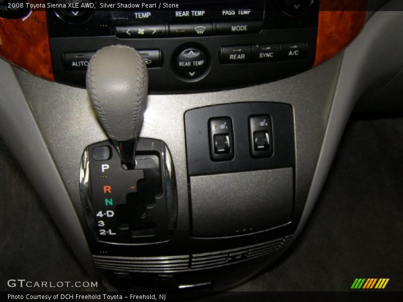 Silver Shadow Pearl / Stone 2008 Toyota Sienna XLE AWD