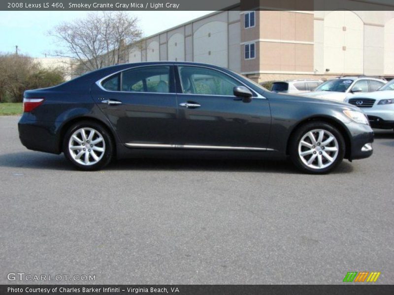 Smokey Granite Gray Mica / Light Gray 2008 Lexus LS 460