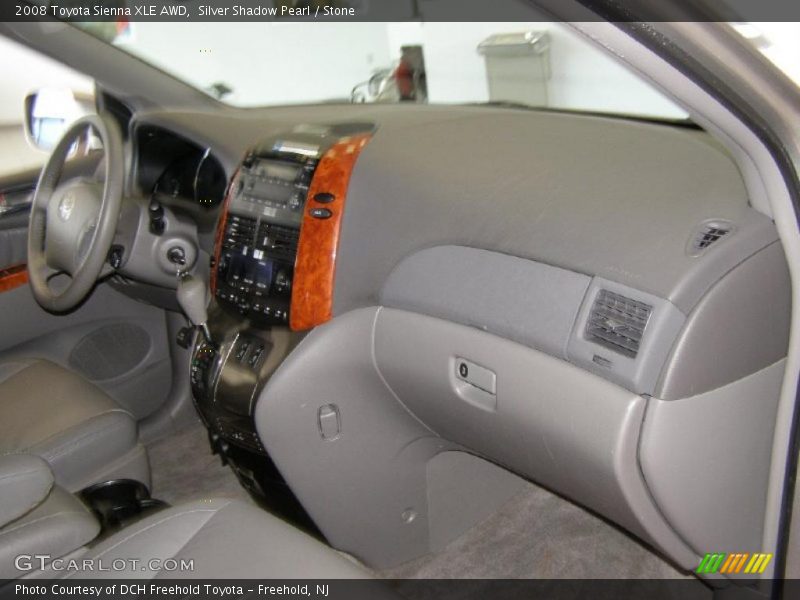 Silver Shadow Pearl / Stone 2008 Toyota Sienna XLE AWD