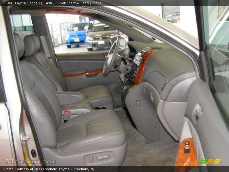 Silver Shadow Pearl / Stone 2008 Toyota Sienna XLE AWD