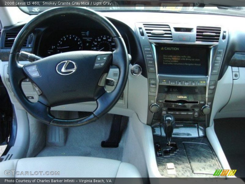 Smokey Granite Gray Mica / Light Gray 2008 Lexus LS 460