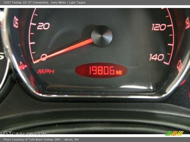 Ivory White / Light Taupe 2007 Pontiac G6 GT Convertible