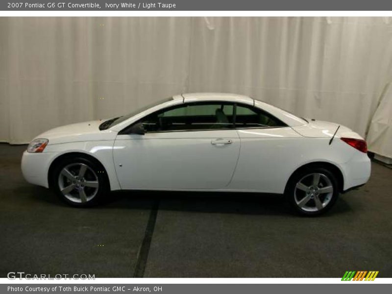 Ivory White / Light Taupe 2007 Pontiac G6 GT Convertible