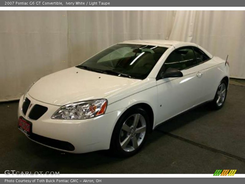 Ivory White / Light Taupe 2007 Pontiac G6 GT Convertible