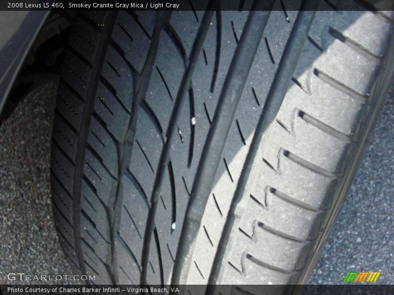 Smokey Granite Gray Mica / Light Gray 2008 Lexus LS 460